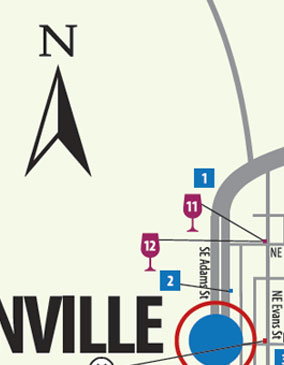 a preview of the map of Lafayette and McMinnville
