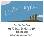 advertisement for Cielo Blu