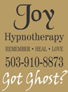advertisement for Joy Hypnotherapy