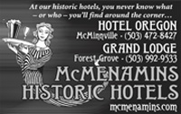 advertisement for McMenamins