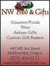 advertisement for NW Food and Gifts
