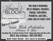advertisement for Union Block Marketplace